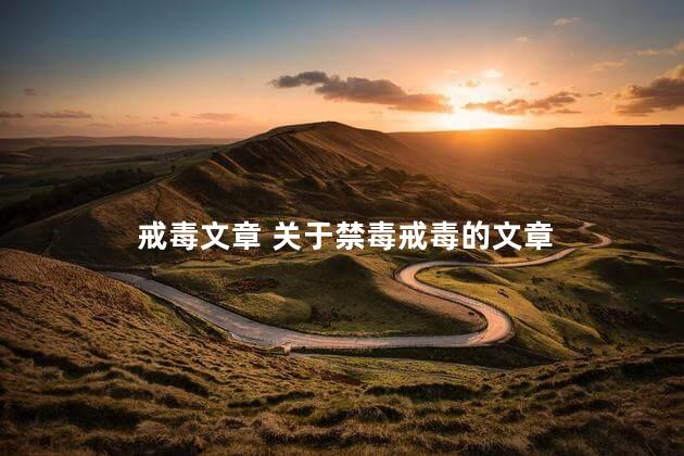 戒毒文章 关于禁毒戒毒的文章